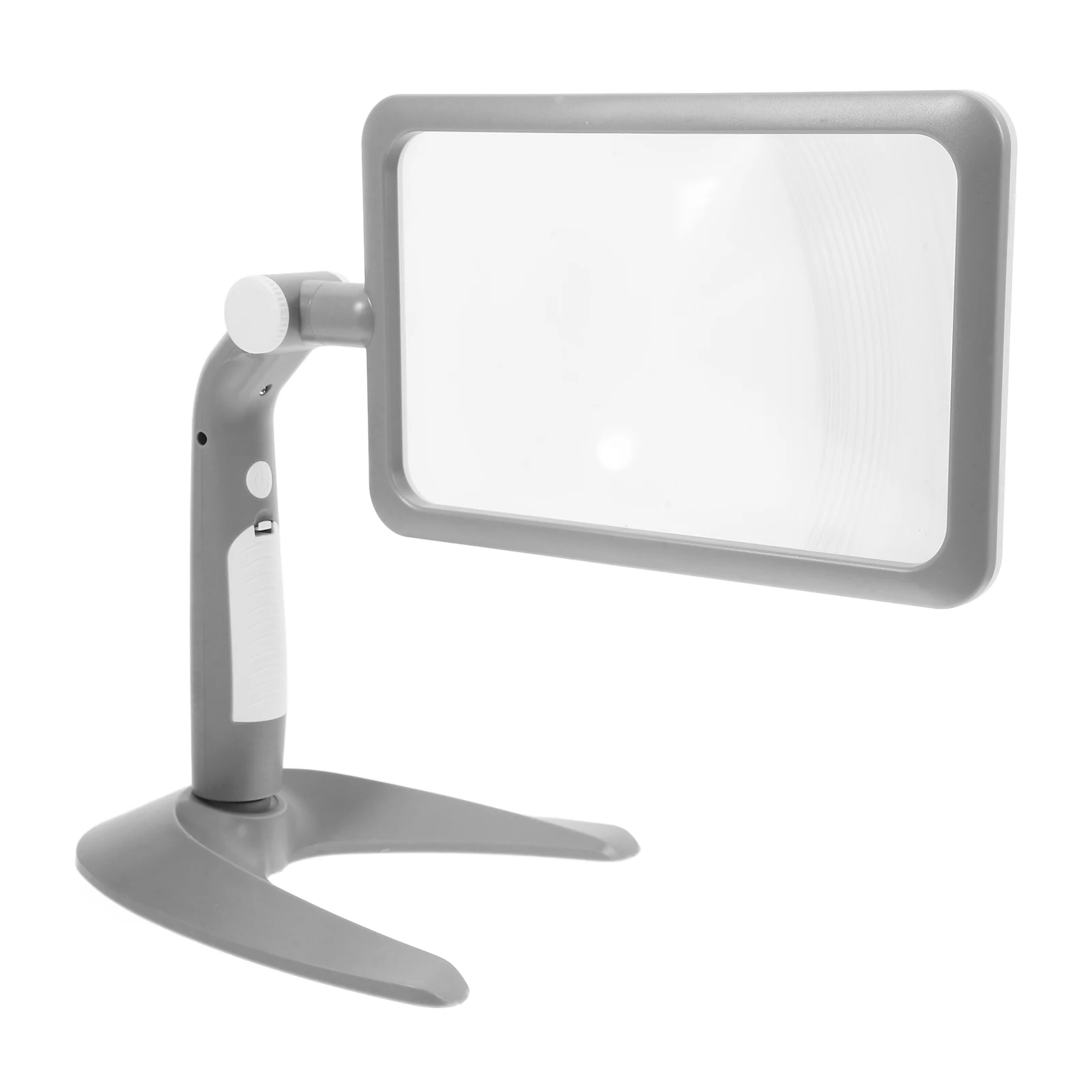 

48 LED H held Desktop Magnifier for Reading H held Lighted Magnifier Books Bright Illumination Grey Acrylic Glass Seniors