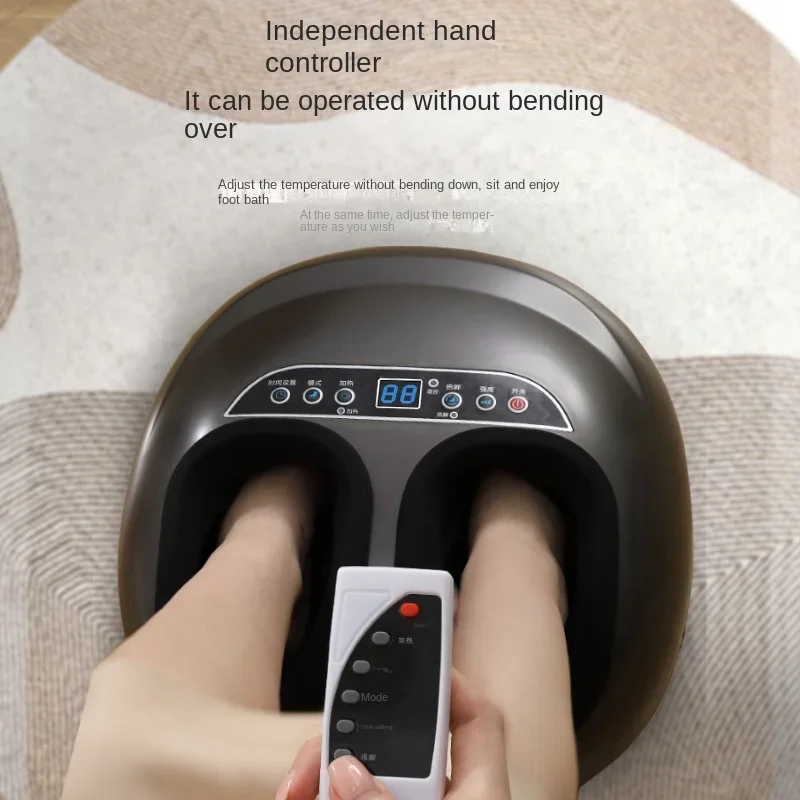 

2025New New Foot Massager Heating Therapy Hot Compression Shiatsu Knead Roller Muscle Relaxation Pain Relief Electric Foot Massa