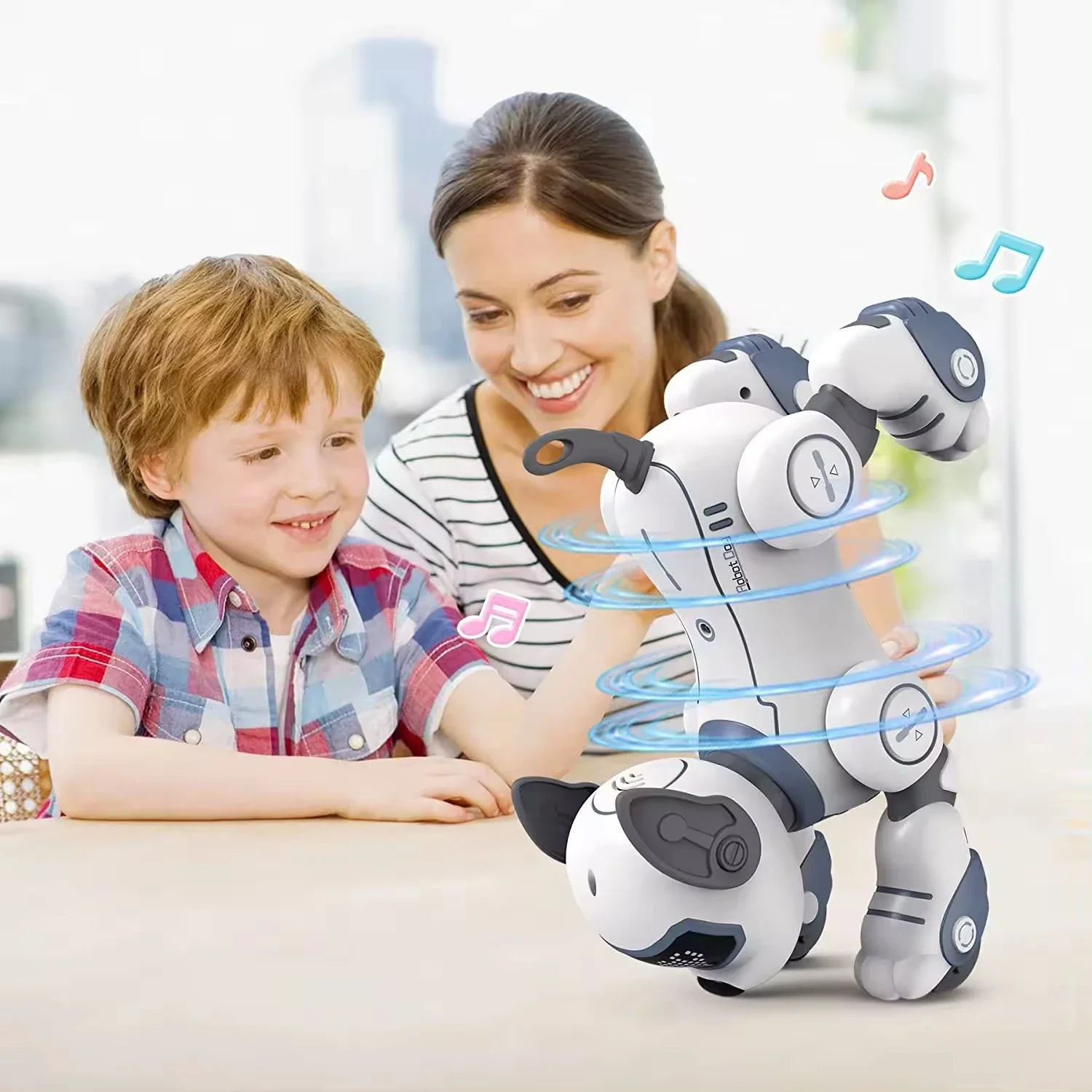 Robot chien télécommandé pour enfants, action intelligente, IR, induction, geste, phtaltouch, jouets électriques, cadeau de chant intelligent, RC