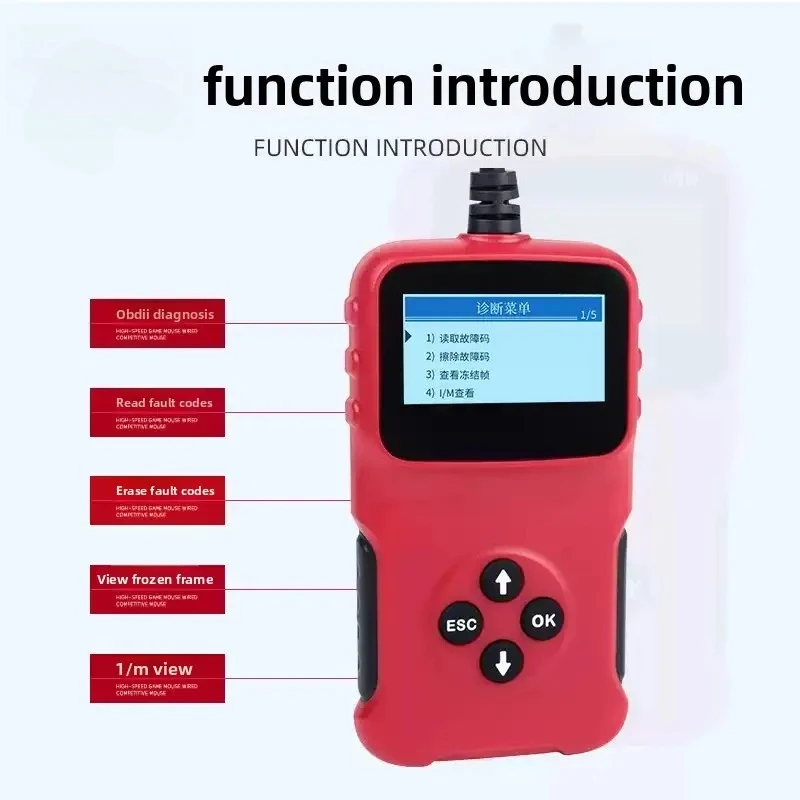 ELM327 USB OBD Scanner - Portable Car Diagnostic Tool for Fault Code Detection & Clearing (OBD-II Compatible)