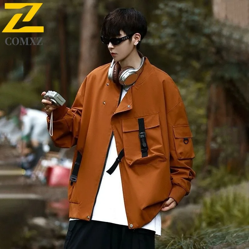 

COMXZ Men Overcoat Waterproof Lightweight Hiking Comfortable Breathable Climbing Camping Jacket Stylish Outdoor Travel Chaqueta