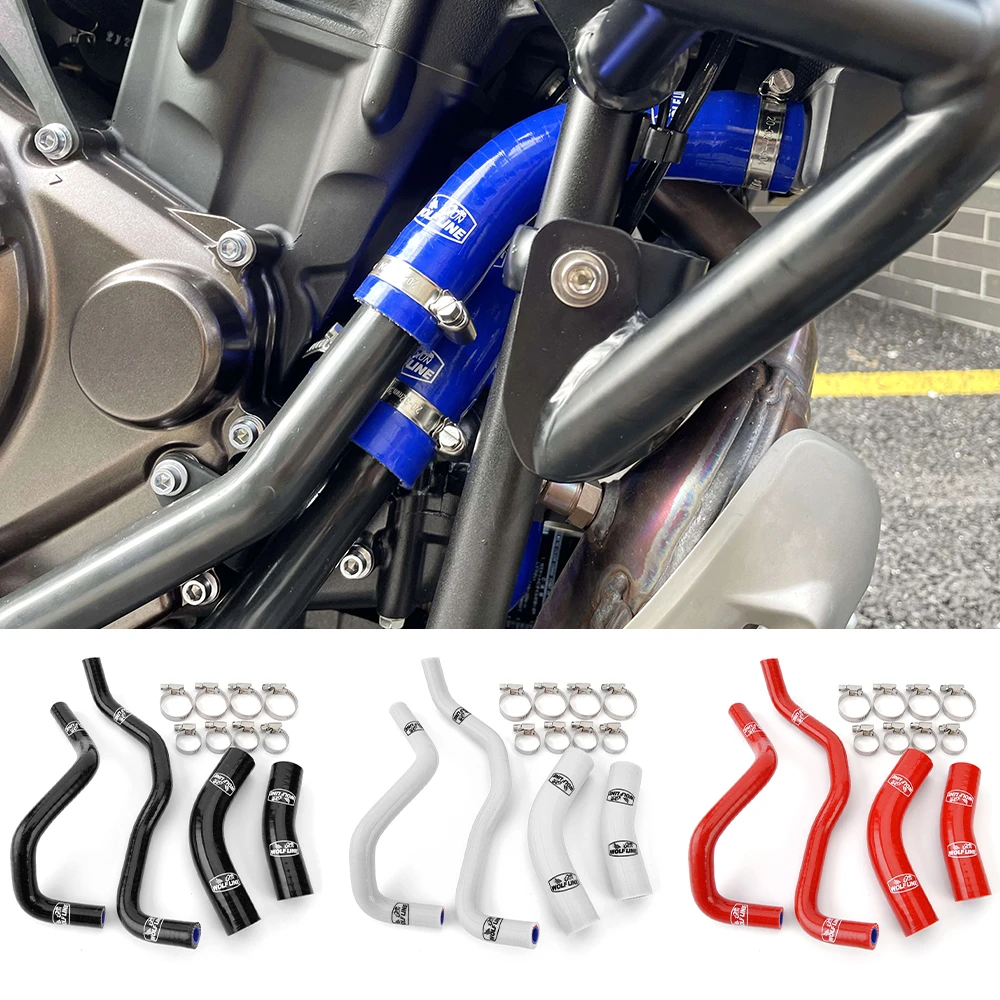 

For Yamaha Tenere 700 2019 2020 2021 2022 2023 2024 Motorcycle Radiator Coolant Silicone Hose kit