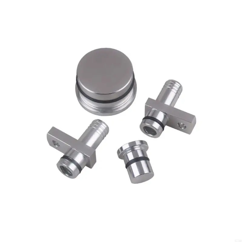 M76E PCV-Resonatorverschluss mit Gewinde und Adapterteile für aufgeführte 6,6-Liter-Motoren, Aluminiumsatz für – Detail 3