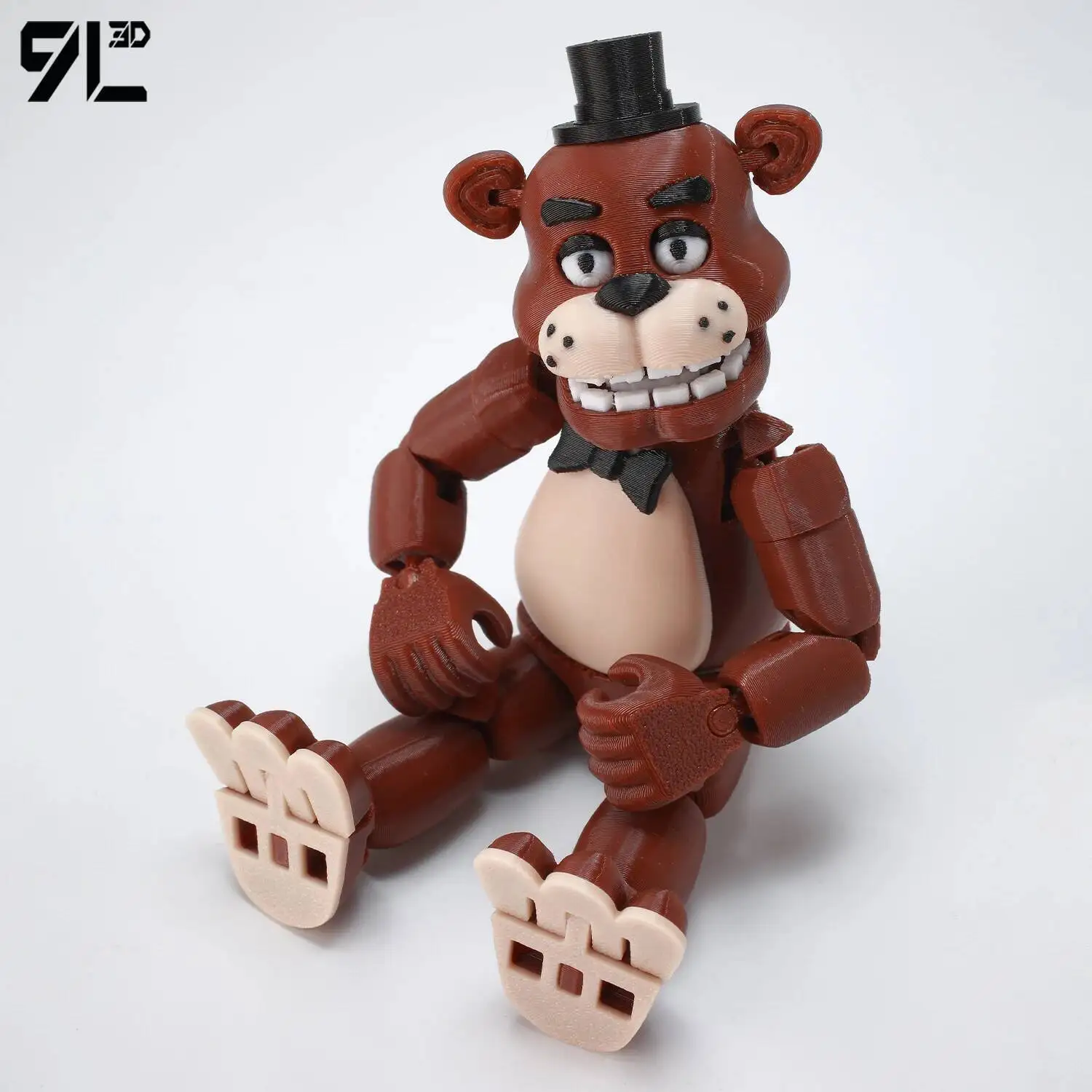 9L3D Gedruckter Freddy Titan13 FNAFs Bear's Midnight Harem Five Nights Beweglicher Abnehmbarer Spiel-Peripheriefigur Handfigur für Jungen – Detail 4