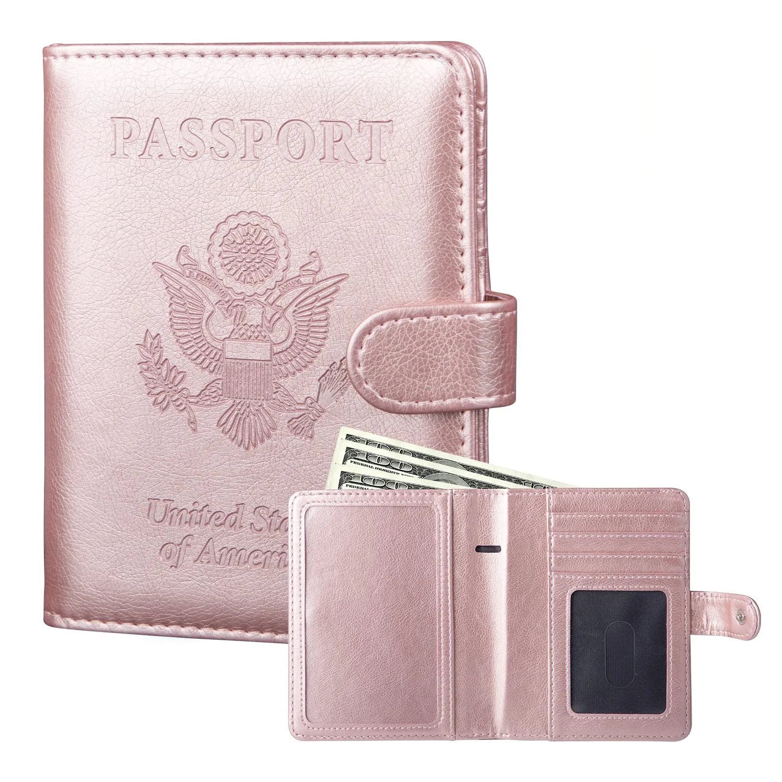 

Passport Holder Cover Case RFID Blocking Travel Wallets Card Case for Women Men
