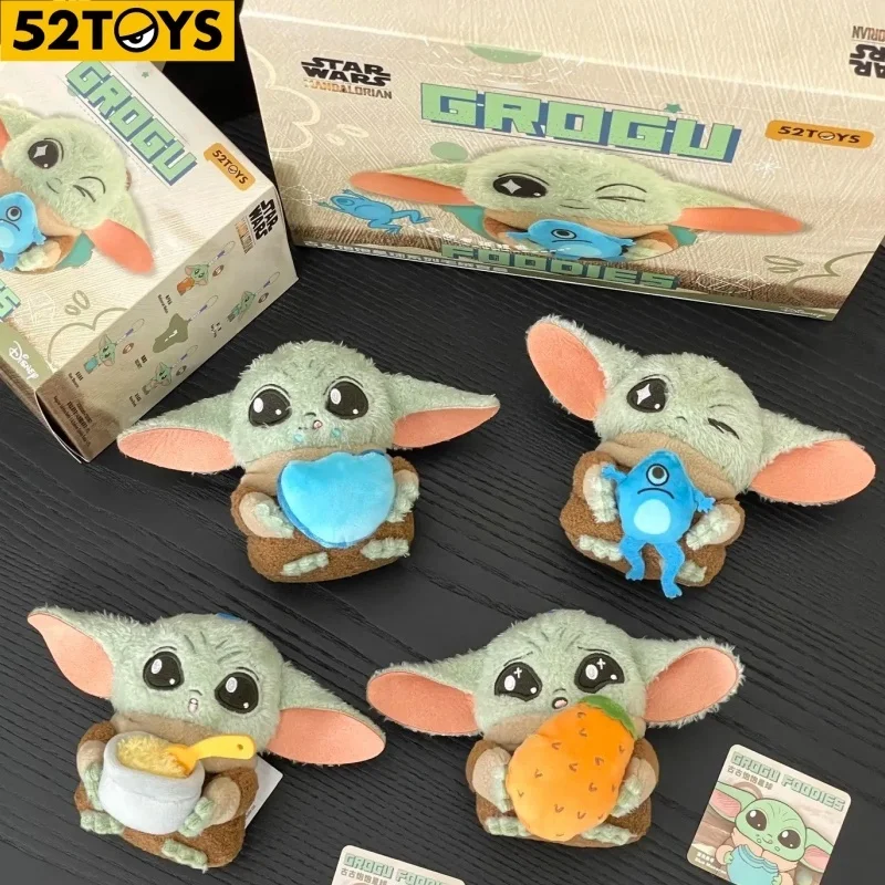 Original 52toys Grogu Foodies Series Cute Collectible Plush Blind Box Star Wars Yoda Baby Bag Pendant Birthday Gift Customized view 2
