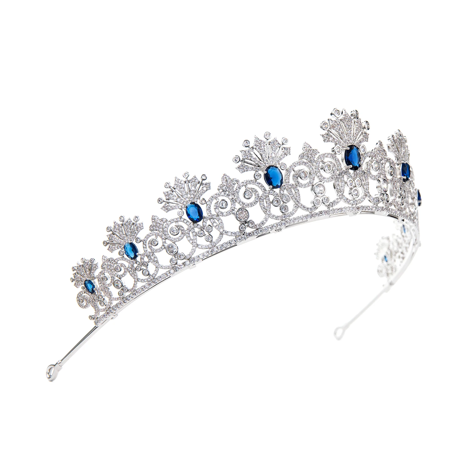 Empress Alexandra Feodorovna’s Kochli Sapphire Replica Tiara Diadem for Bride,Prom,Party,Gatherings Hair Accessories  CH10430
