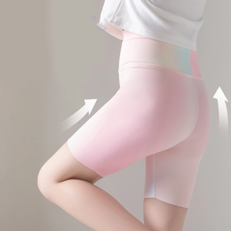 Schnell trocknende Sport-Leggings für Kinder mit hoher Taille, elastischem Druck, für Kinder, Training, Fitnessstudio, Shorts für 3–13 Jahre alte Mädchen, Workout-Leggings