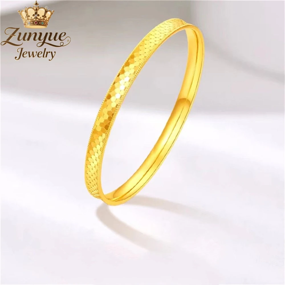 High-End Sand Gold Dragon Scale Bracelet Luxury Quality Jewelry Handicraft Fashion Jewelry Exquisite Elegant Popular Charms Gift