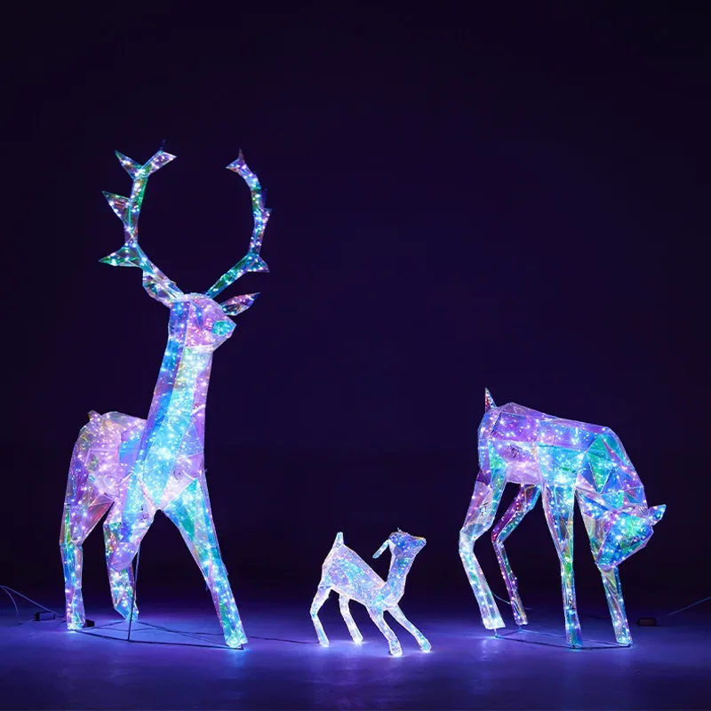 Symphony Elk Hotel Shangchao Mei Chen Christmas Atmosphere Street Lighting Set - Festive Elk And Snowy Landscape Decoration