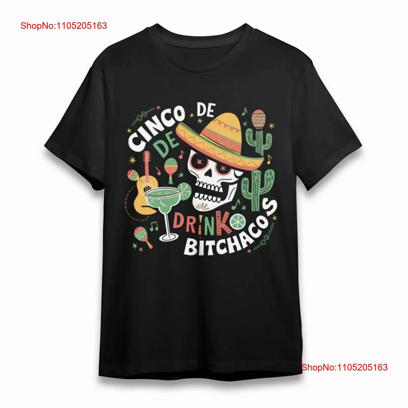 

Женская трендовая классическая футболка Мексиканская фиеста с черепом, гитарой и кактусом, винтажная стираная, удобная, слегка повседневная, мягкая homme