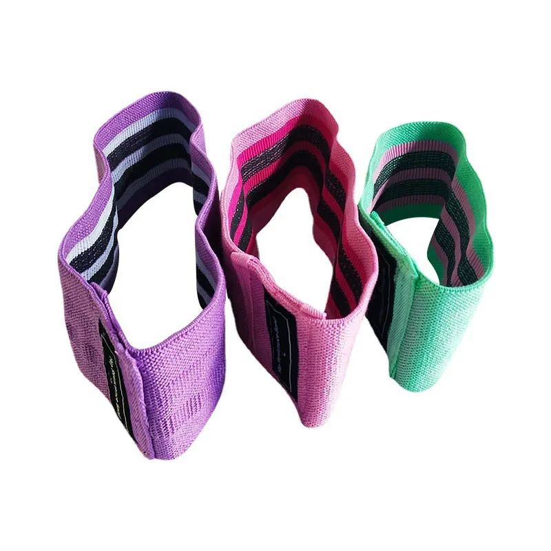 1PC Elastic Squat Resistance Band Buttocks Fitness Tension Band Yoga Stretch Training Band