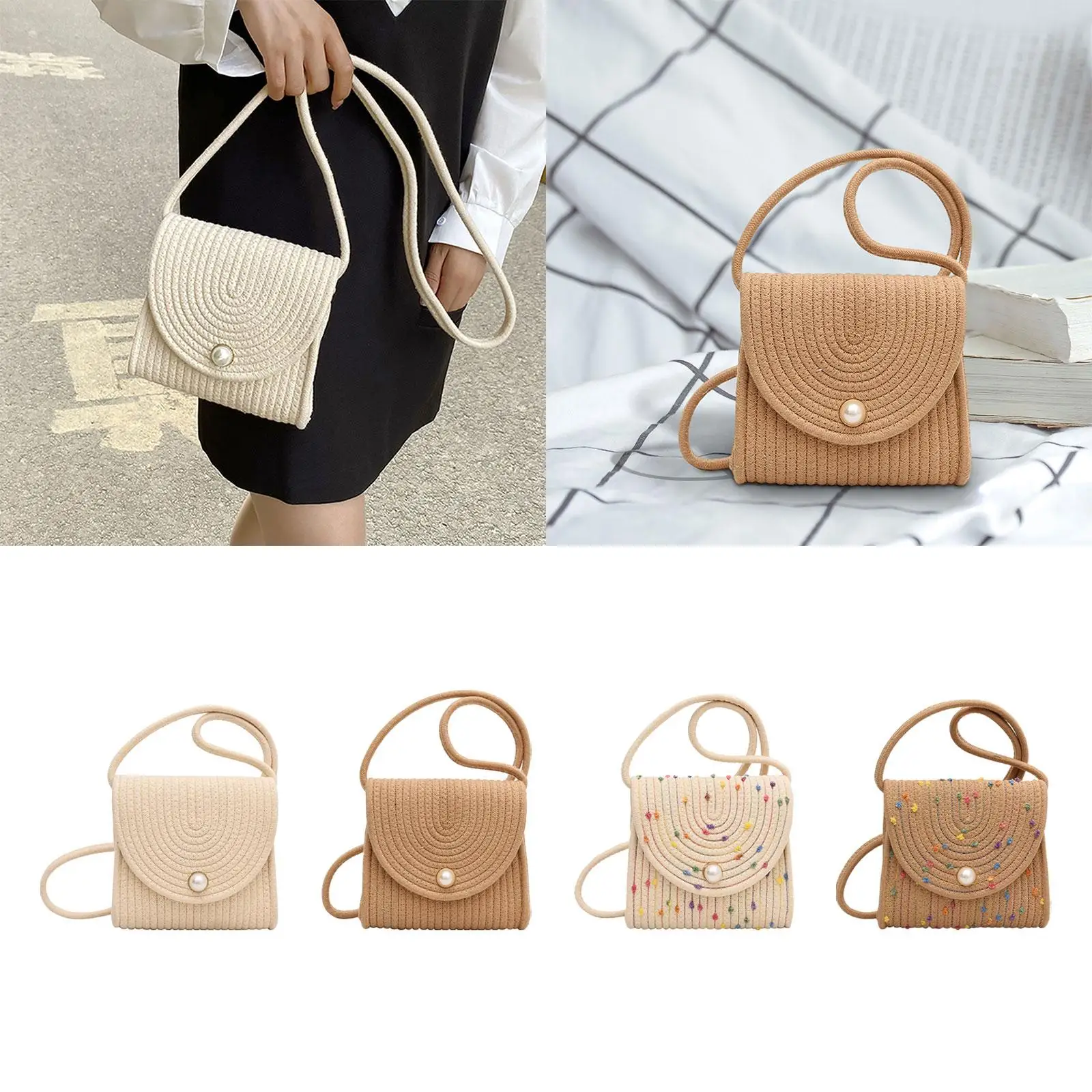 Bolsa Crossbody portátil para mulheres, Beach Tote, ao ar livre, primavera, verão