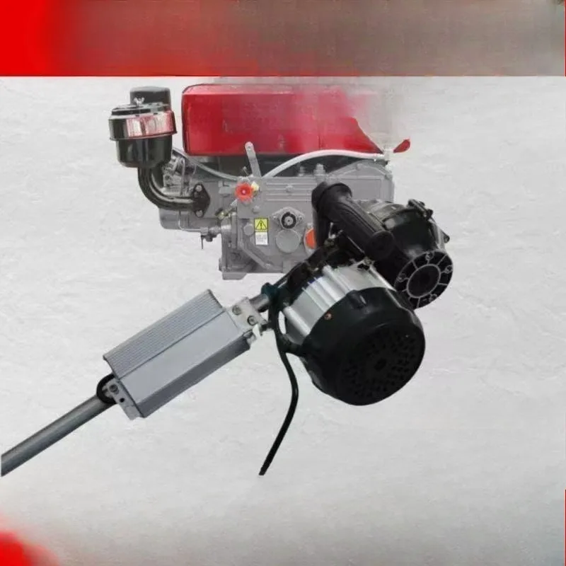 Electric rocker no-shake starter walk-behind tractor tricycle start