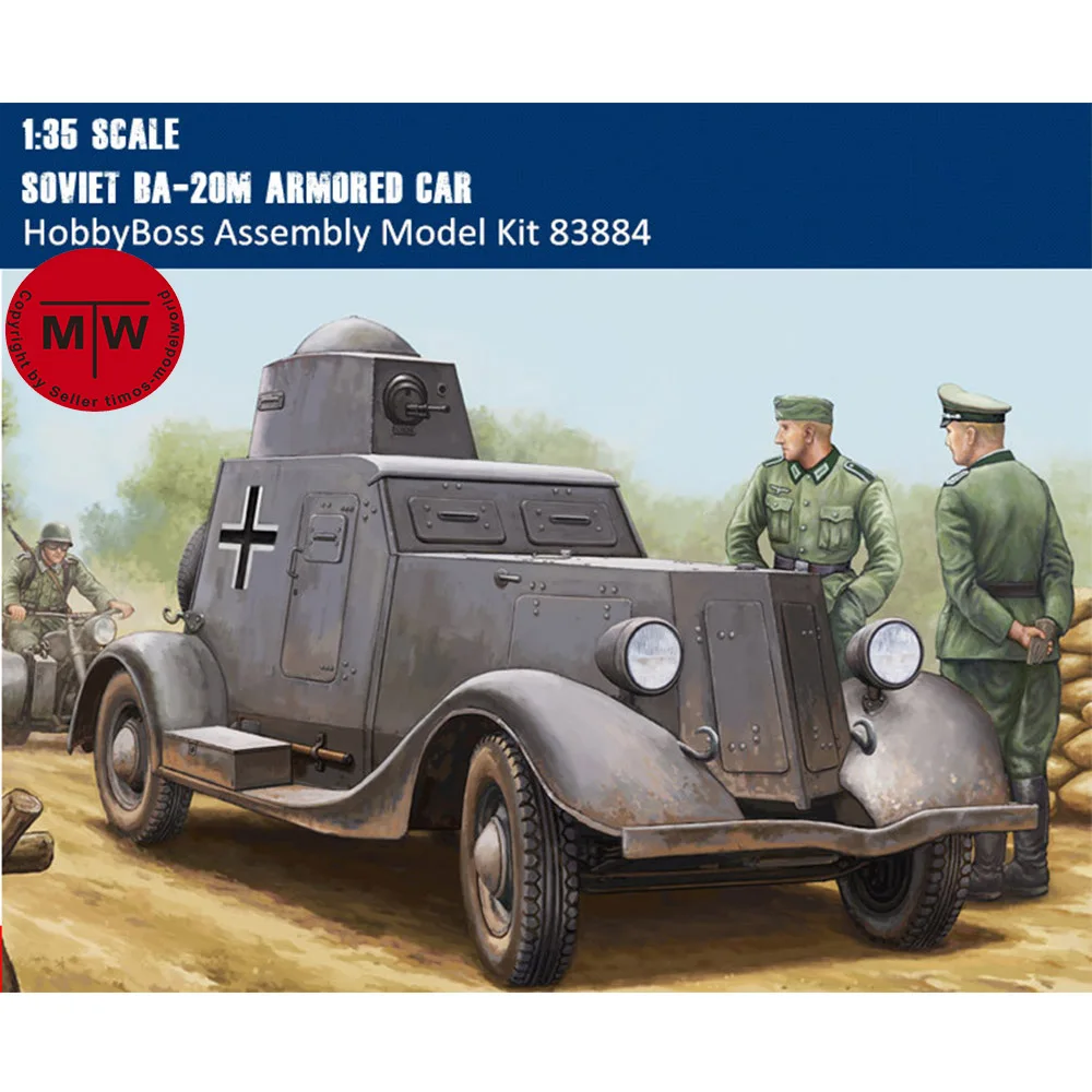 

HobbyBoss 83884 1/35 Scale Soviet BA-20M Armored Car Assembly Military Plastic Assembly Model Kits