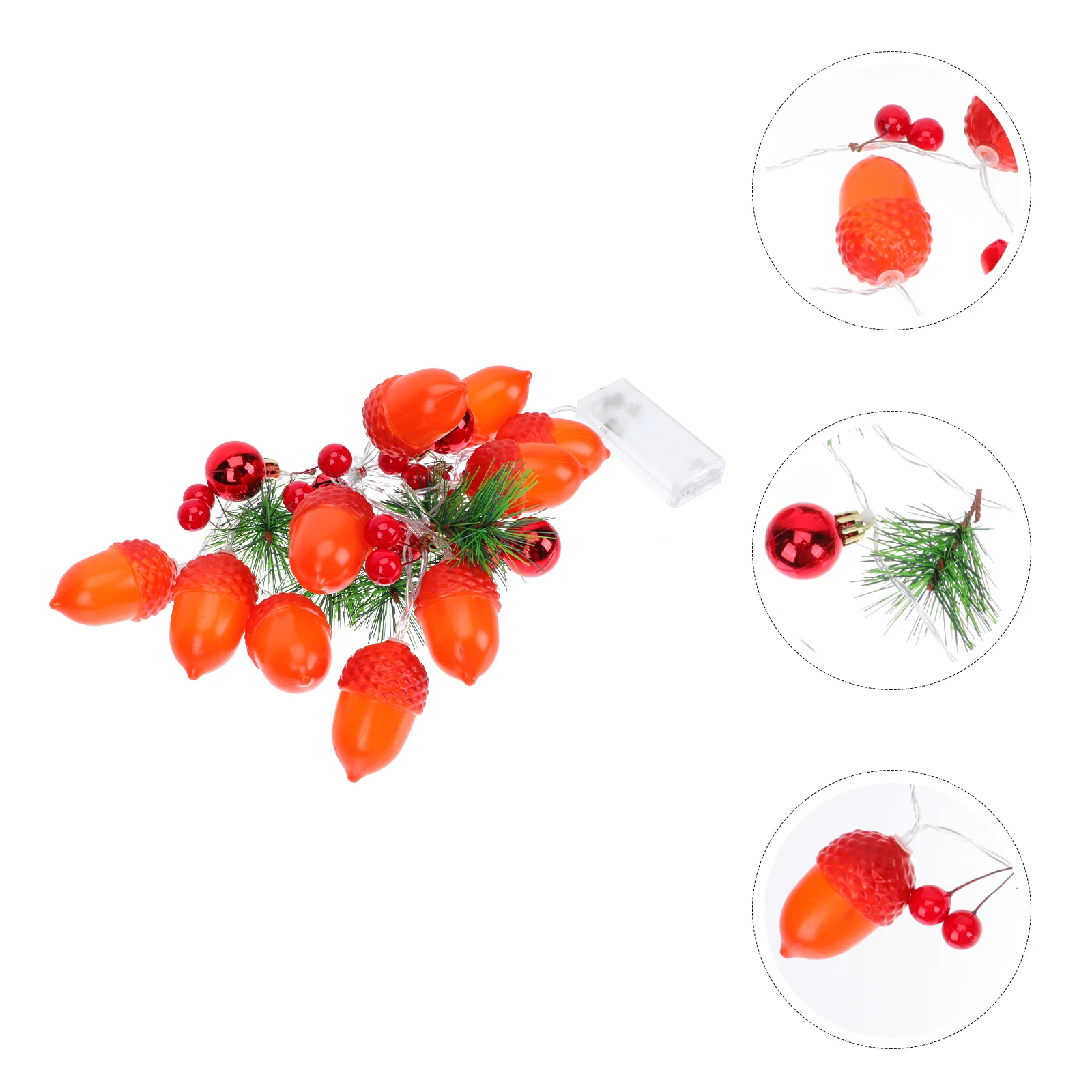 

1pc Christmas String Lights Decoration 8M 20Leds Operated Pine Cone Hanging Lamp For Garden Party Xmas Decor
