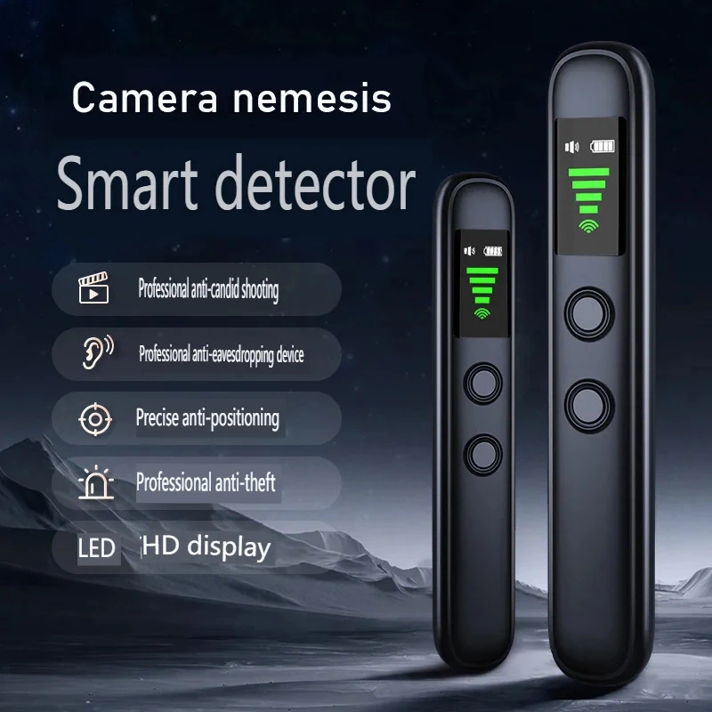 Detector de cámara oculta antiespía, rastreador GPS para coche, dispositivo de escucha, escáner de señal inalámbrica, dispositivo de protección de seguridad