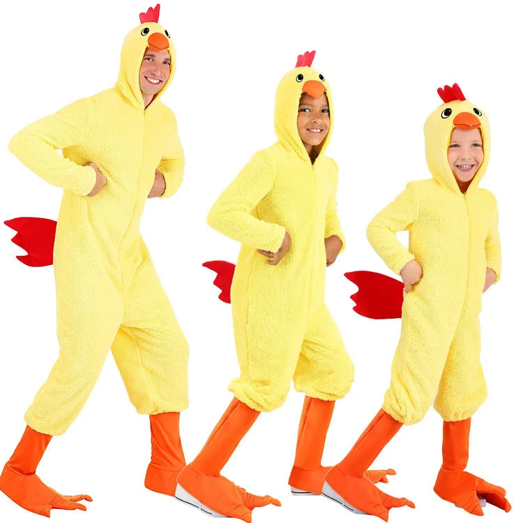 

Halloween children's day stage performance adult children children's animal small yellow chicken roast chicken chick Costume