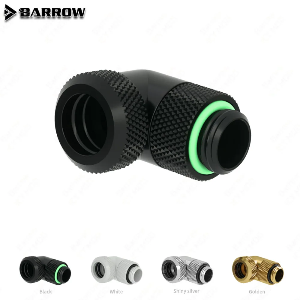 Raccordi di raffreddamento ad acqua Barrow Parti di collegamento per tubi in ottone curvi da 90 gradi F-F/M-F Filettatura G1/4 OD12mm/14mm Custodia per PC MOD TWT90KN