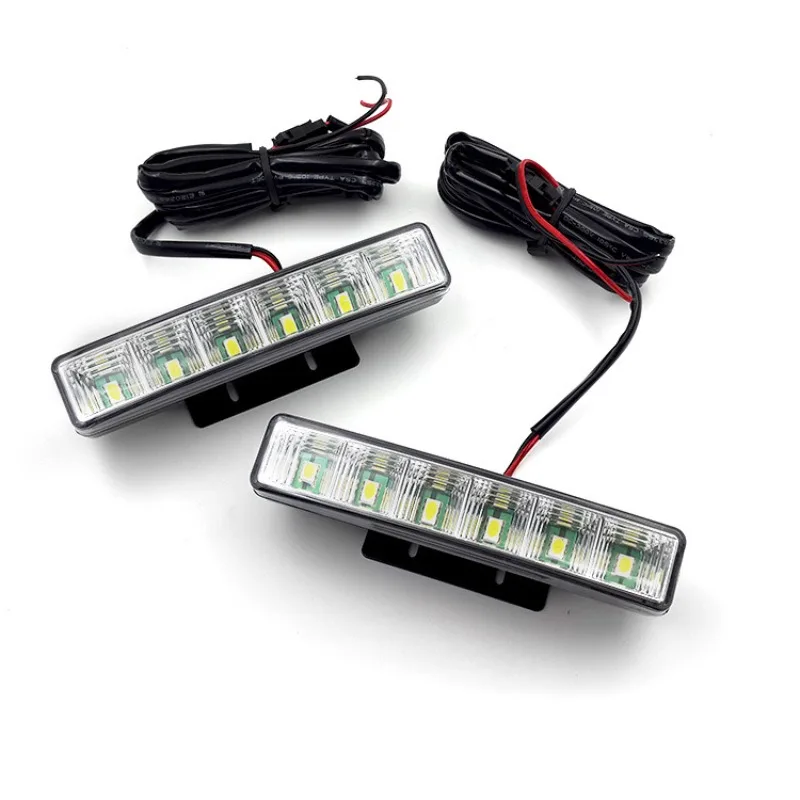 2Pcs/Set Auto Daylight Super Bright Car DRL Waterproof Fog Lamp Auto LED Daytime Running Light With On/Off Function Driving