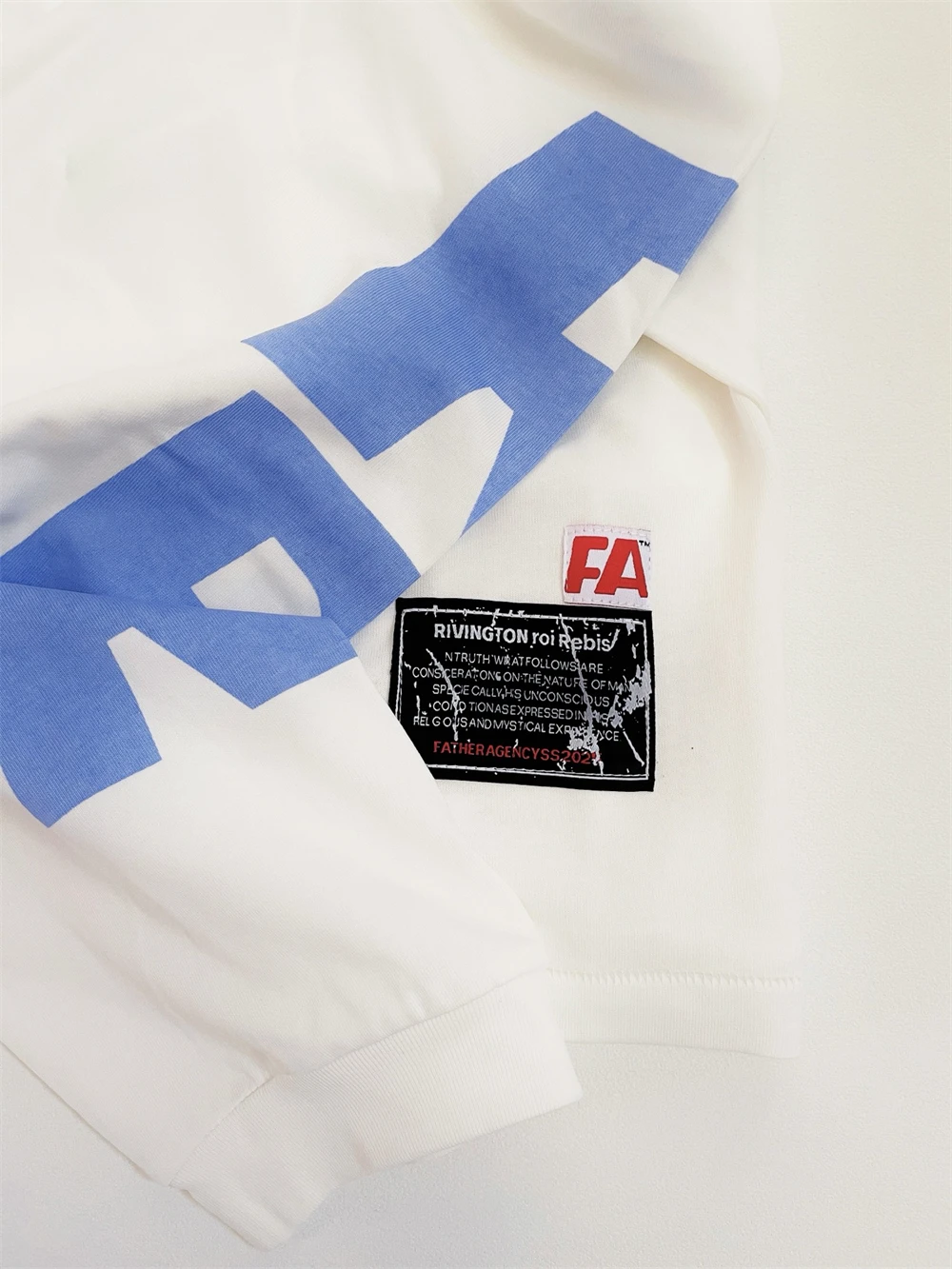 SS25 RRR-123'FA CO 'شعار بورتريه بأكمام طويلة تي شيرت الرجال النساء أفضل جودة RRR 123 بلايز تي شيرت #6