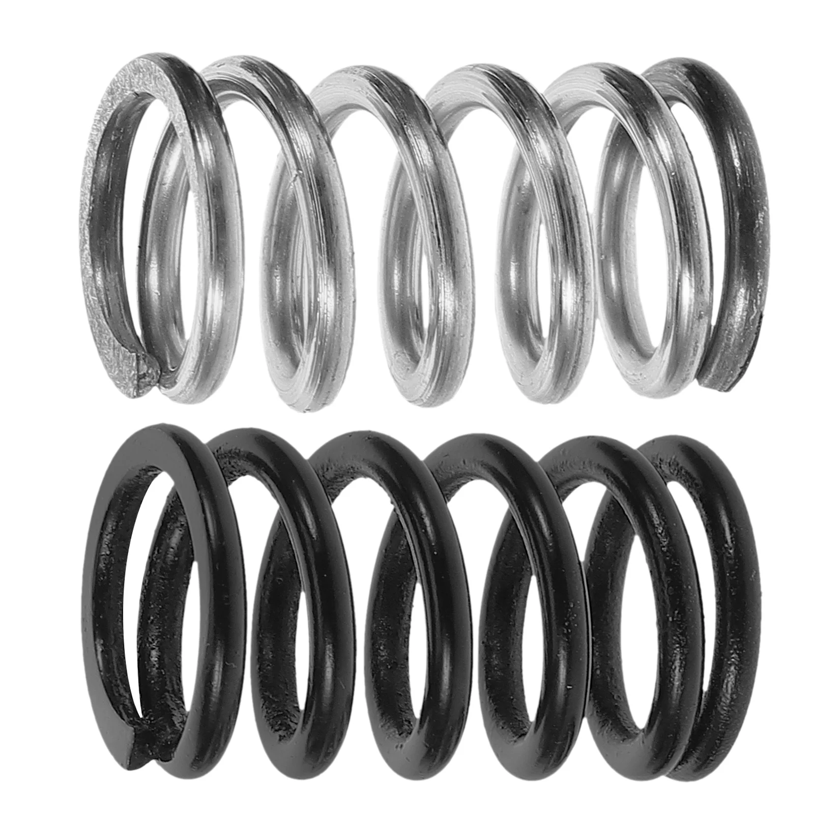 

2pcs Electric Guitar Tremolo Bridge Springs High Precision Durable Tension Springs For Replacement Black Silver