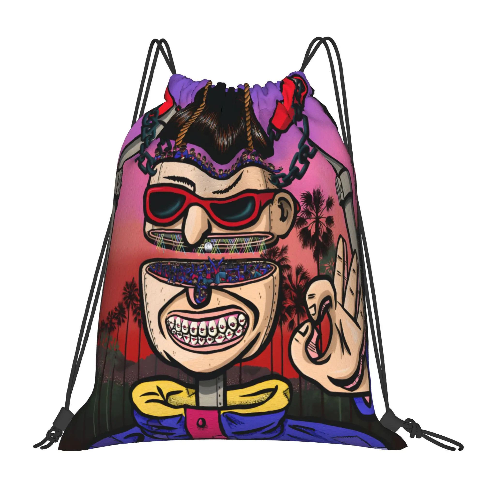 Oliver tree Backpack  Waterproof Men Travel Design Sackpack String Bags