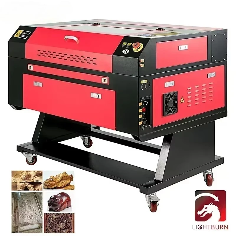 SIHAO 60 واط CO2 الليزر حفارة آلة الحفر بالليزر 700x500 مللي متر النقش بالليزر وآلة القطع للخشب شبكي كريستال #1