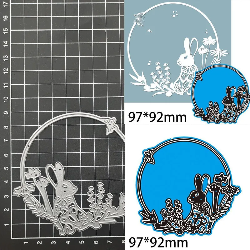 

Rabbit Metal Cutting Dies Stencil Template For DIY Scrapbooking Embossing Paper Cards Album Making Decorative Craft Dies Cut