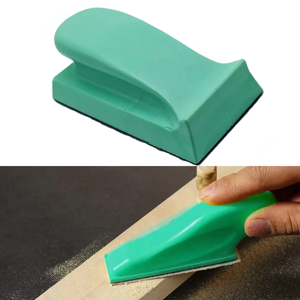 70x134mm Sanding Disc Holder Sand Paper Backing Polishing Pad Hand Grinding Block PU Foam Sanding Pad Abrasive Tools