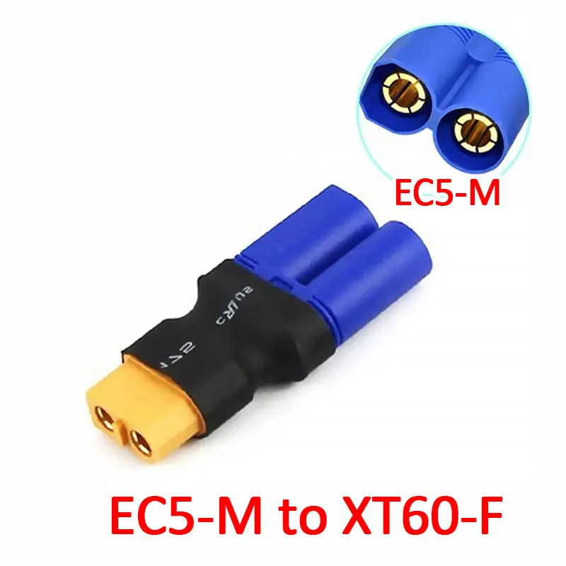 

Adapter EC5 T TRX to XT60 T Deans Female Male Connectors Banana Plug RC Lipo Battery Control Parts DIY