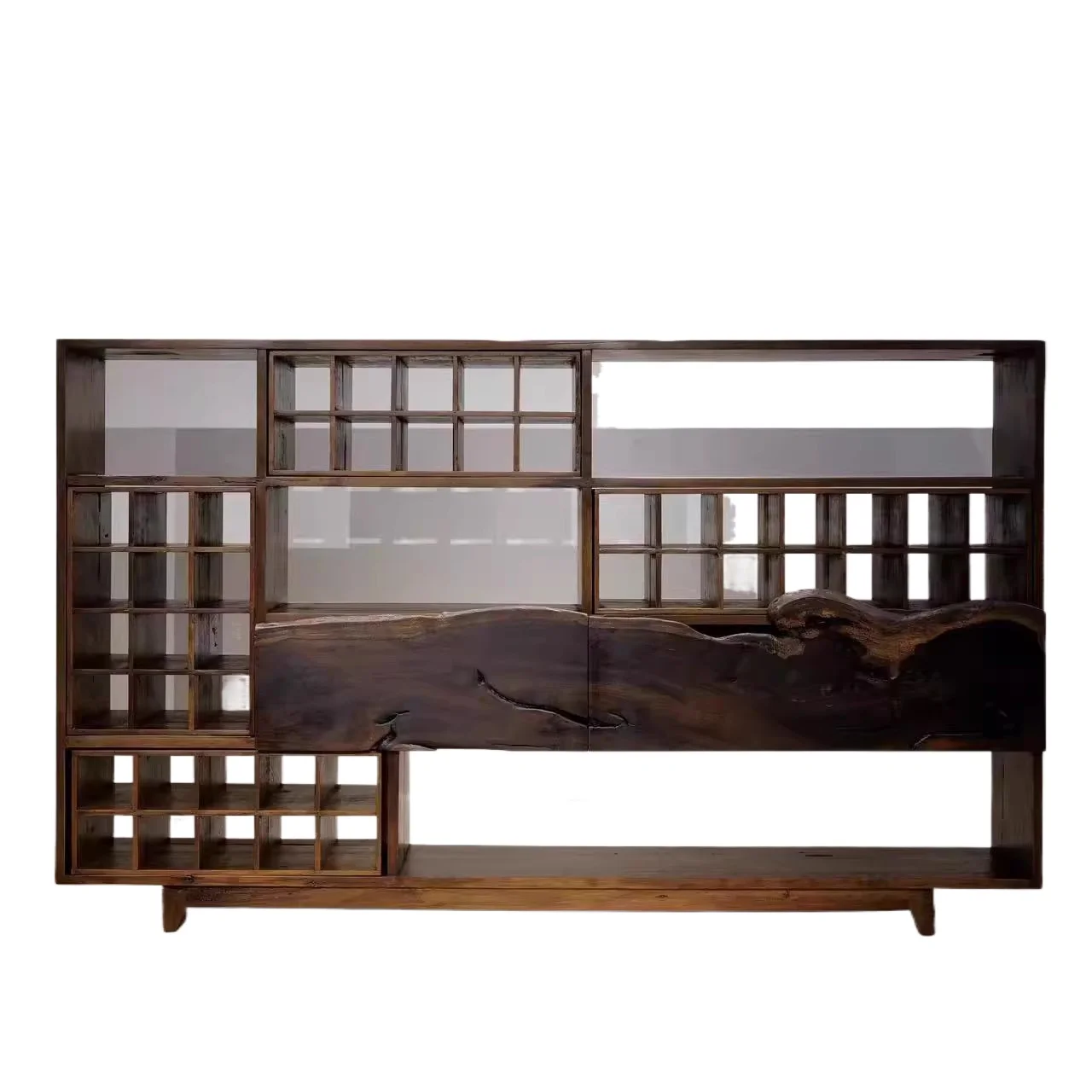 Sideboard Plus solid wood sideboard with shaped panel