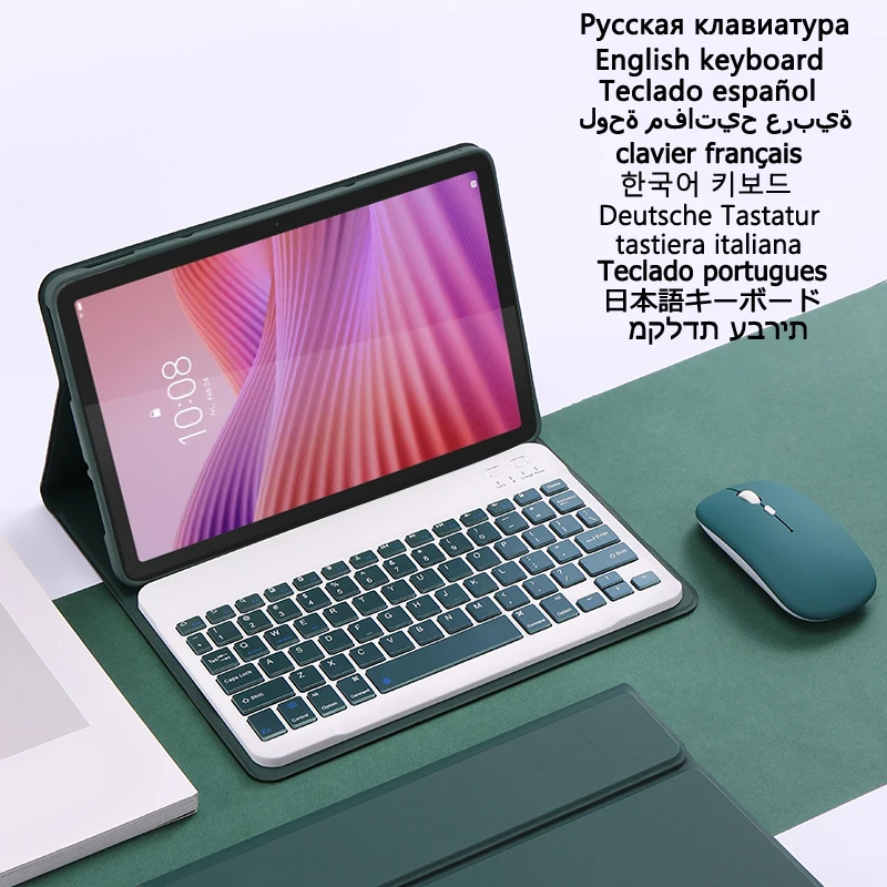 

Tablet Keyboard for Lenovo Tab 10.1 2025 TB311FU TB311XU Tab 10.1 inch Case with Keyboard Stand Cover PU Leather