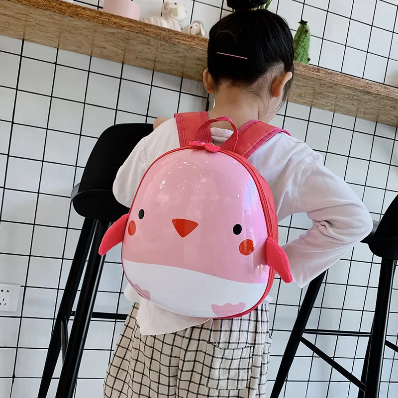 2023 New Eggshell Children\'s Bag Foreign Style Chick Bee Pattern Kindergarten Boys and Girls Students Class Backpack Schoolbag