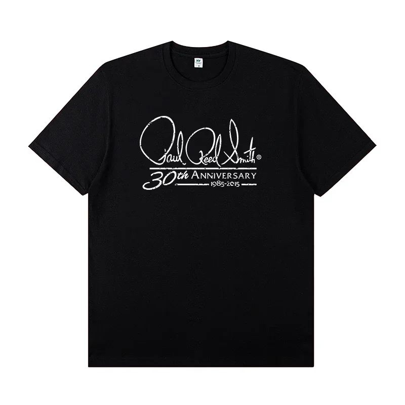 PRS Electric Guitar Peripheral Pattern Round Neck Rock T-shirt Short Sleeve Band Lead Singer Guitarist Practice T-shirt