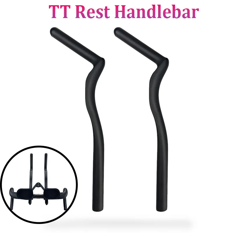 T700 Carbon Rest TT Bar Road Bike Multi-angle Adjustment Triathlon Time Trial Handlebar with Clip Riding Accessories
