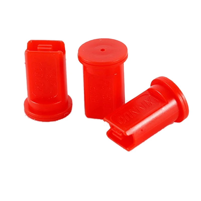 Promotion! 40PCS RC Agricultural Plant Protection UAV High Pressure Windproof Anti-Drift Flat Fan Spray Nozzles Red