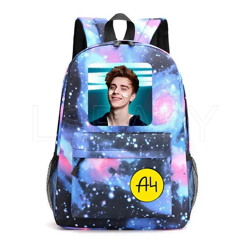 Merch A4 Lamba Print Children backpack ВЛАД А4 Cartoon school bag for Boy girl Kids School backpack Men Women Traveling Bagpack