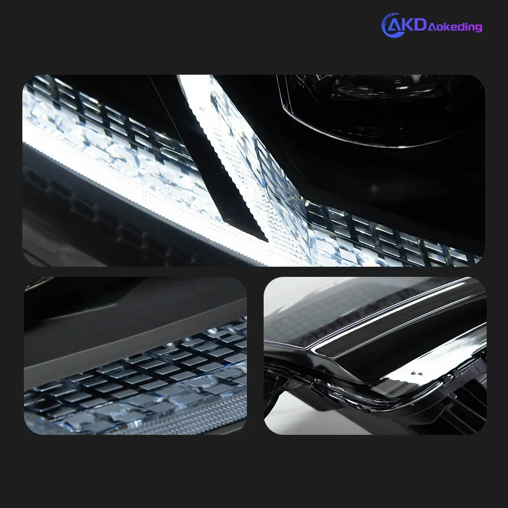 تصفيف السيارة رئيس مصباح لشركة فولكس فاجن مولتيفان T5 LED العلوي العارض عدسة 2010-2021 T6 إشارة قافلة Drl اكسسوارات السيارات