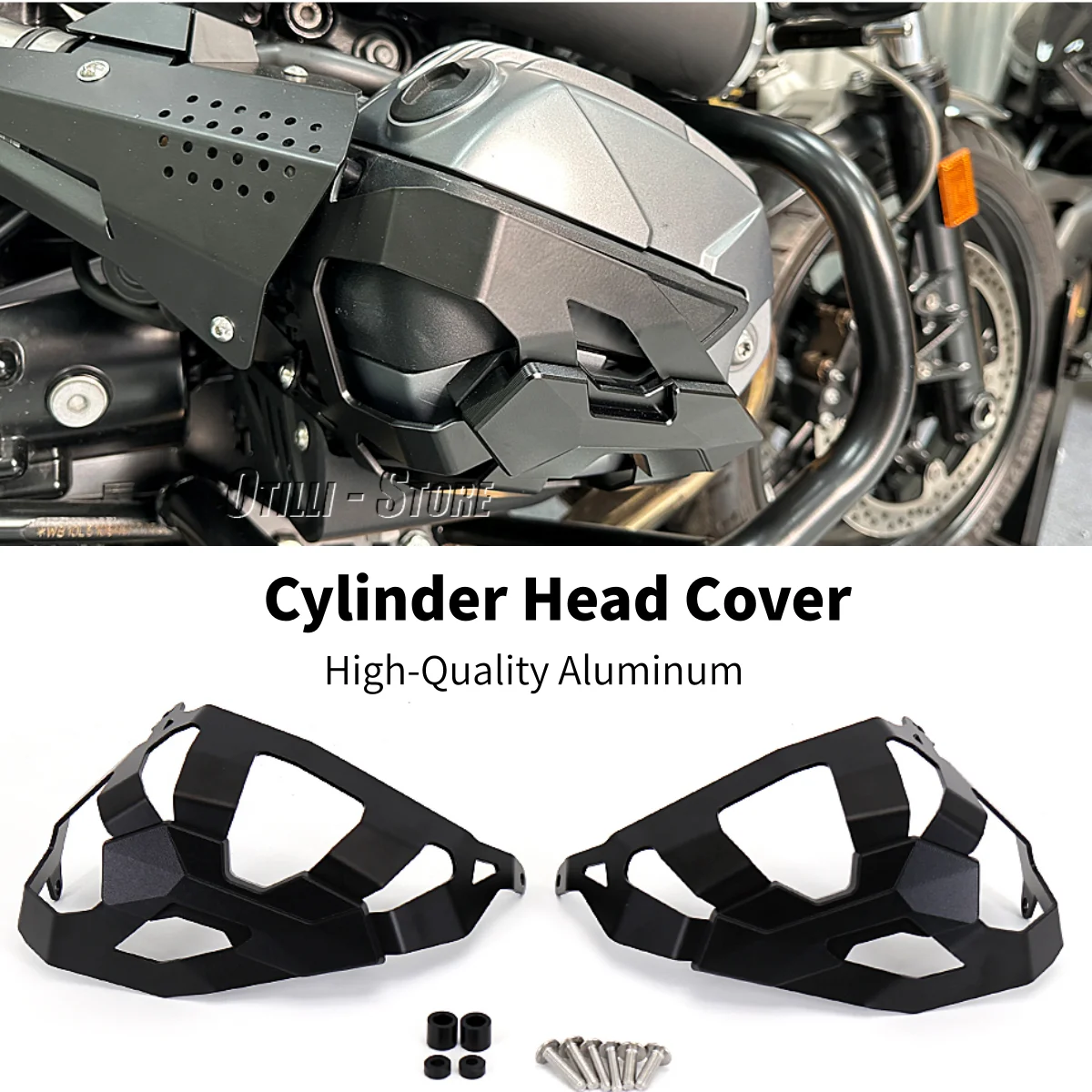 

Motorcycle CNC Aluminum Engine Guard Protector For BMW R NINE T RNINET Pure Scrambler Urban G/S Cylinder Head Protective Cover