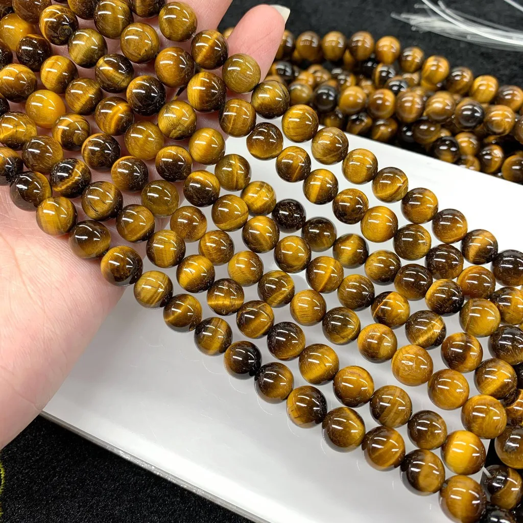 

Natural stone crystal aquamarine gemstone tiger eye stone necklace customization link