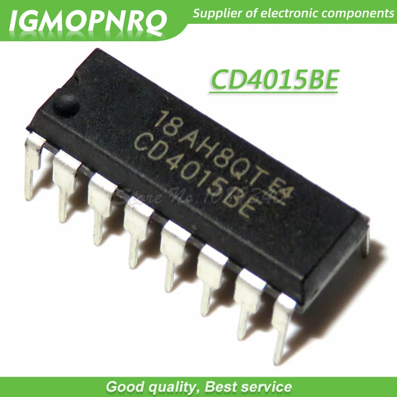 10pcs/lot CD4015 CD4015BE DIP-16 Logic - Standard Shift Register Chip New Original