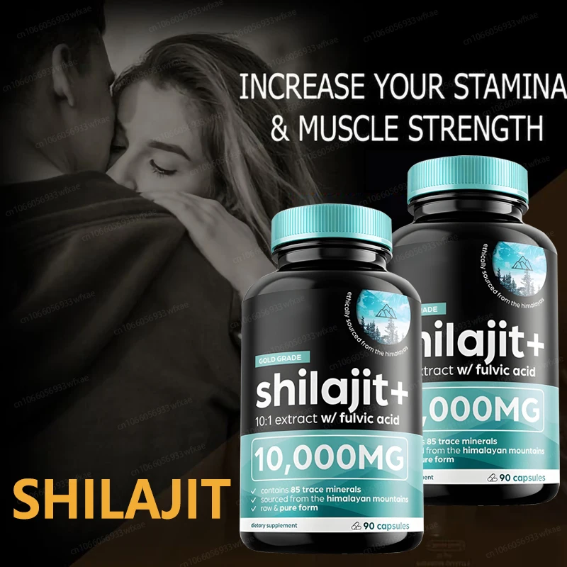 Powerful High Purity Shilajit Mineral Supplements Trace Minerals& Fulvic Acid Capsules Muscle Mass Endurance Promote Metabolism