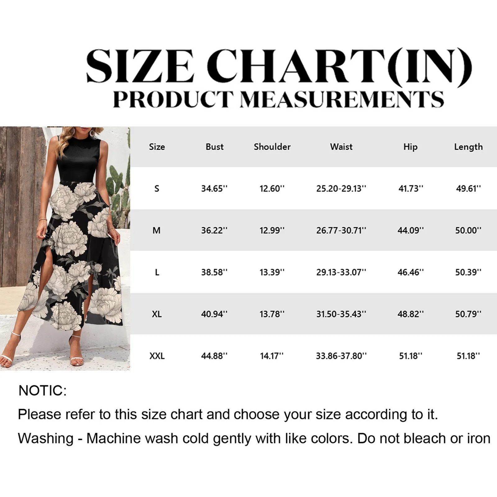 High Waist Color Blocking Elegant Sleeveless Summer Dress for Female Crewneck Boho Floral Ruffle Irregular Midi Long Dress