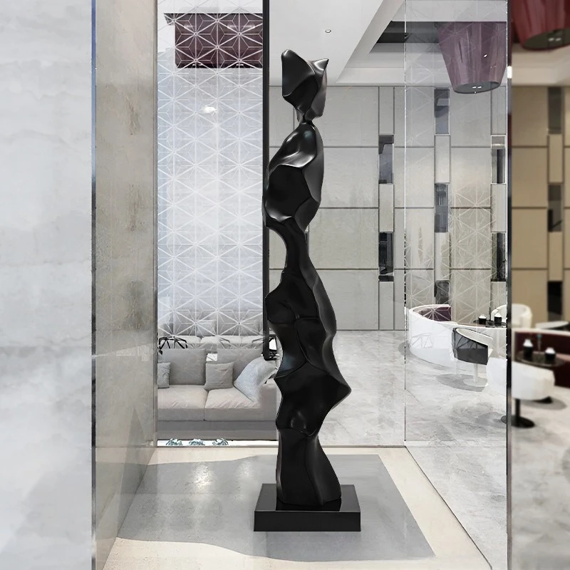 Modern light luxury large-scale fiberglass sculpture ornament, lobby aisle corridor floor-to-ceiling sales office
