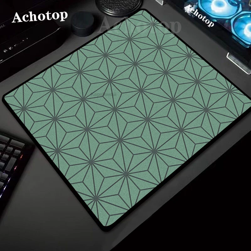 

Green Geometric Gaming Mouse Pad Gamer Mouse Mat Computer Gaming Locking Edge Control MousePad 40x45cm Keyboard Premium Mice Pad