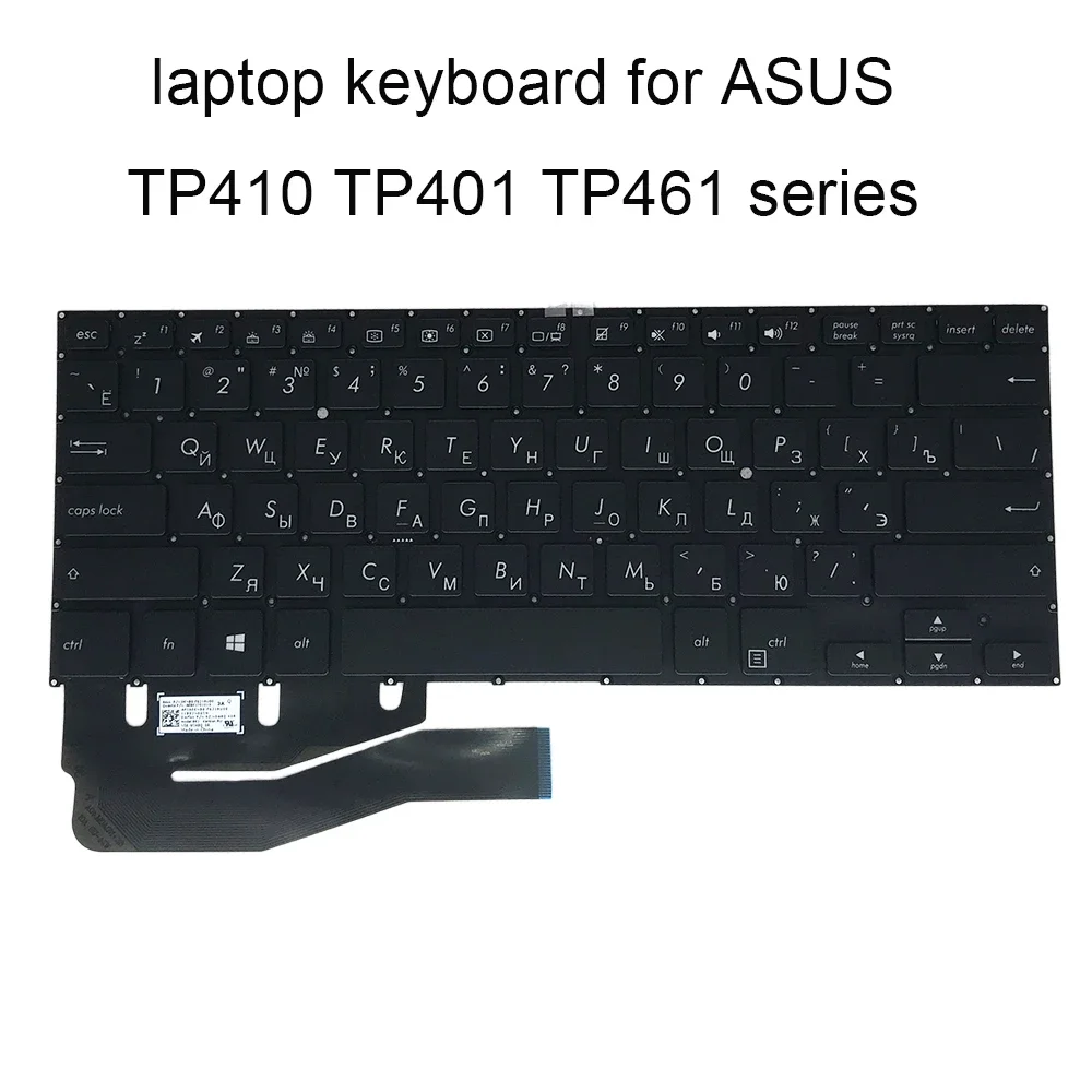 UI US UA RU Laptop Backlit Keyboard For ASUS Vivobook Flip TP410 TP410UA TP410UR TP410UF TP410UAR English Russian 0KNB-F621RU00