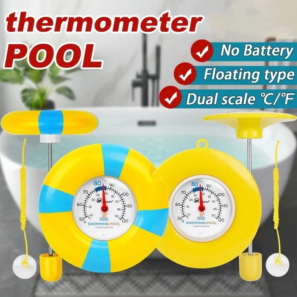Waterproof Floating Pool Thermometer Mechanical Gauge Wireless Digital Thermometer Accurate Measurement