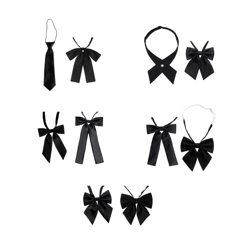 50LE Women Neckties for Halloween Christmas Shirt School Uniform Wedding Party