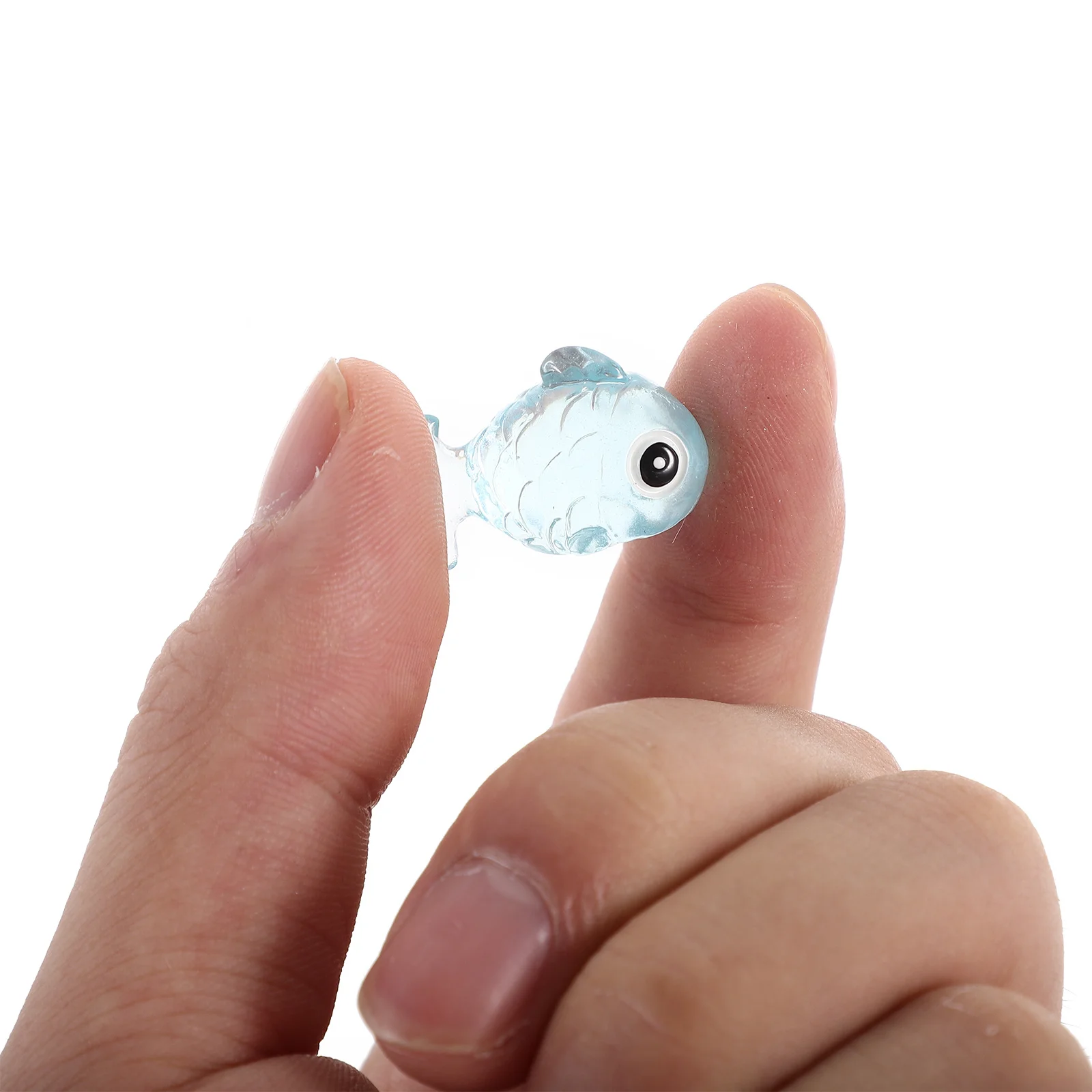 12 szt. Świecących w ciemności miniaturowych rybek z żywicy, ozdoby do mikrokrajobrazu, doniczek na sukulenty, dekoracji ogrodów mechowych, małe rybki